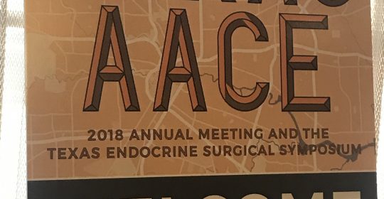Texas Chapter of American Association of Clinical Endocrinologists (AACE) meeting August 2018
